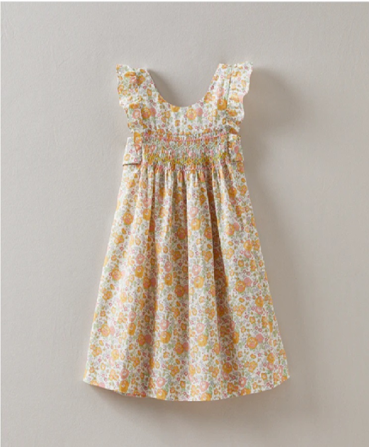 100% cotton GIRLS LIBERTY PRINT DRESS
