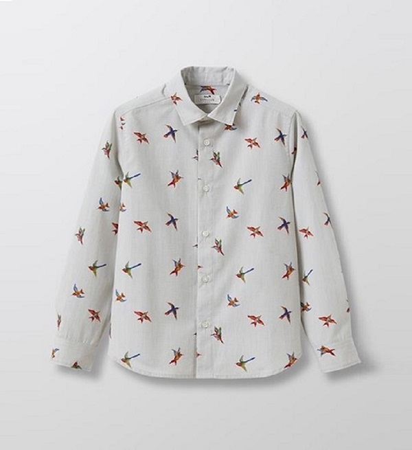 100% COTTON BIRD PRIT BOYS SHIRT

